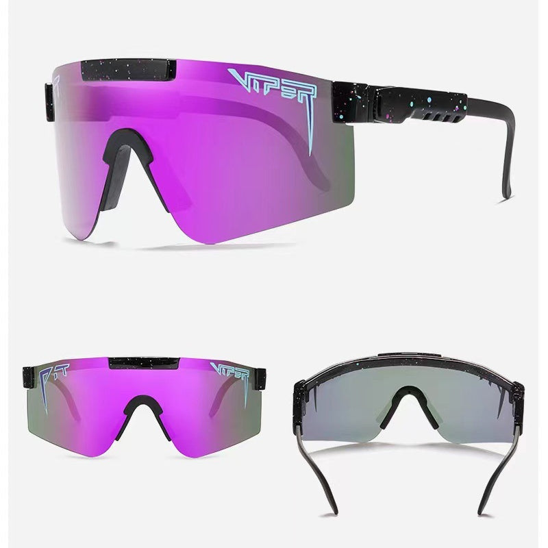 Wholesale PC Large Frame Colorful Cycling Sunglasses 12pcs